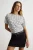 TRENDYOLMİLLA Dames Ecru Stippen Kort Getailleerd Blouses