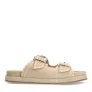 Manfield suède slippers beige