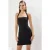 TRENDYOLMİLLA Dames Zwart Effen Kort / Mini Mouwloos Stijlvol/Avond Bodycon Jurken