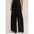 WE Fashion high waist wide leg pantalon met plooien – zwart