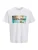 JACK & JONES Shirt ‘JJINDIANA’  turquoise / olijfgroen / zwart / wit