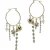 OTAZU Dangling Charms Crystal, Gold, Pearl