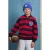 Z8 kids gestreepte sweater – marineblauw/rood