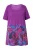Ulla Popken Shirt  blauw / lila / donkerroze