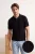TRENDYOL MAN Heren Zwart Effen Kort Slim Poloshirts