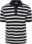 Gant Poloshirt Stripe Navy Wit