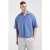 America Today loose fit casual geruit overhemd – blauw