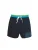 wavebreaker Zwemshorts  aqua / antraciet / lichtgroen