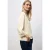 Street One Dames Silk-Look Shirt met ritssluiting in Beige