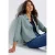 Street One Dames Kort mini corduroy overhemd in Blauw