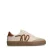Manfield leren sneakers beige