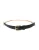 Dolce & Gabbana Zwarte Leren Gouden Ketting Kristallen Taille Damesriem
