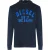 Diesel Only The Brave Logo marineblauw T-shirt met capuchon