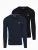 Ombre Shirt  navy / zwart
