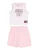 Jordan Set  rosa / robijnrood / zwart / wit