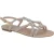 La Strada 2501296-1022 beige + stones dames sandalen gekleed