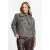 POM Amsterdam geruite blouse met ruches – bruin