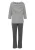 H.I.S Pyjama  donkergrijs / wit