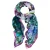 Desigual sjaal met bloemenprint blauw