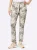 heine Broek  champagne / groen gemêleerd