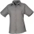 Premier Dames/Dames Popeline Blouse met Korte Mouwen (Donkergrijs)