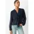 MANGO TEEN semi-transparante blousetop – donkerblauw