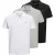 Jack And Jones Poloshirt met korte mouwen voor heren (set van 3) (Wit/Grijs/Zwart)
