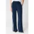 Shoeby wide leg high waist broek donkerblauw