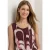 Top met V-hals en elastische zoom