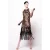 PINKO Aromatico Abito Paillettes Mac Multi Beige/black