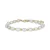 Luxenter Sterling zilveren 925 armband met witte parel afgewerkt in 18K geel goud – Zul
