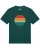 Watapparel Shirt ‘Retro Sunset Ocean’  groen / donkergroen