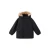 Mango Kids winterparka met imitatiebontkraag – zwart
