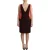 Kleurblok Sheath Jurk Mouwloos V-hals