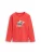 TOM TAILOR Shirt  lichtblauw / oranjerood / zwart / wit