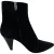 Gianvito Rossi Connie Hakken Enkelboots in Zwart Suède