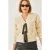 Gestructureerde V-hals Korte Cardigan met Pompom