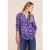 Street One Dames Viscose blouse met print in Blauw