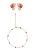 faina Sieraden set  goud / rood