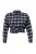 Trendyol Curve Dames Bruin Geruit Lang, Relaxed fit Grote maten Overhemden