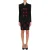 Moschino Red Question Marks Crepe Jacket Black