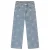 Daily7 wide leg jeans met print – lichtblauw