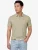 Poloshirt Brax olijfgroen gemêleerd 100% katoen normale fit