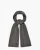 UGG Knit Diagonal Ribbed Scarf Grey