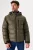 Donkergroene softshell pufferjas