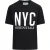 Blank Essentials Dames/Dames Newyork Grafisch T-Shirt (Zwart)