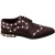 Dolce & Gabbana Bordeaux Leren Kristallen Parels Formele Schoenen