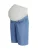 Only Maternity Bandplooi jeans ‘OLMBEA’  blauw denim / grijs gemêleerd