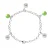 Breloque Armband Groen Water Water Cultuur Kralen en Crystal Preciosa Silver 925