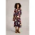 White Stuff Rua Jersey Shirt Dress Navy Print